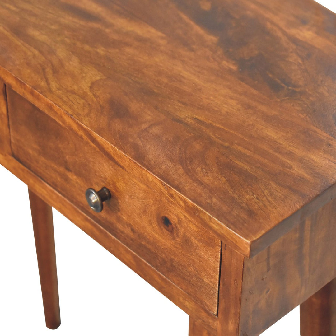 Mini Chestnut Hallway Console-Smiddy Furniture