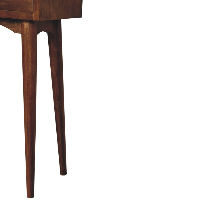 Mini Chestnut Hallway Console-Smiddy Furniture