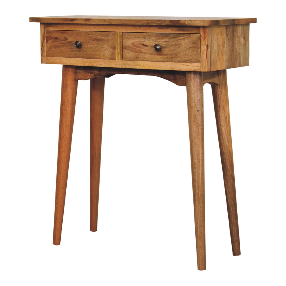 Mini Oak - ish Hallway Console Table - Smiddy Furniture