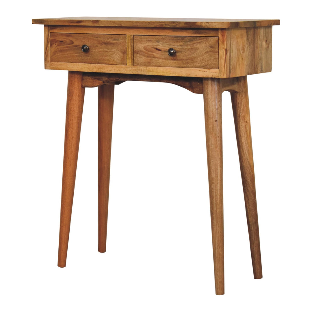 Mini Oak - ish Hallway Console Table - Smiddy Furniture