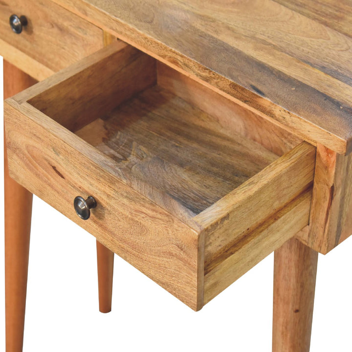 Mini Oak - ish Hallway Console Table - Smiddy Furniture