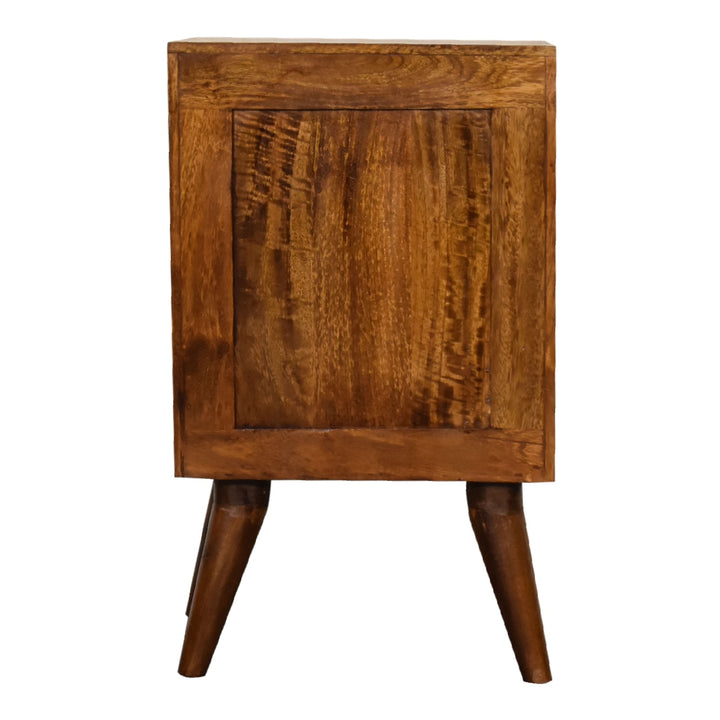 4 Drawer Multi Chestnut Bedside - Smiddy Furniture