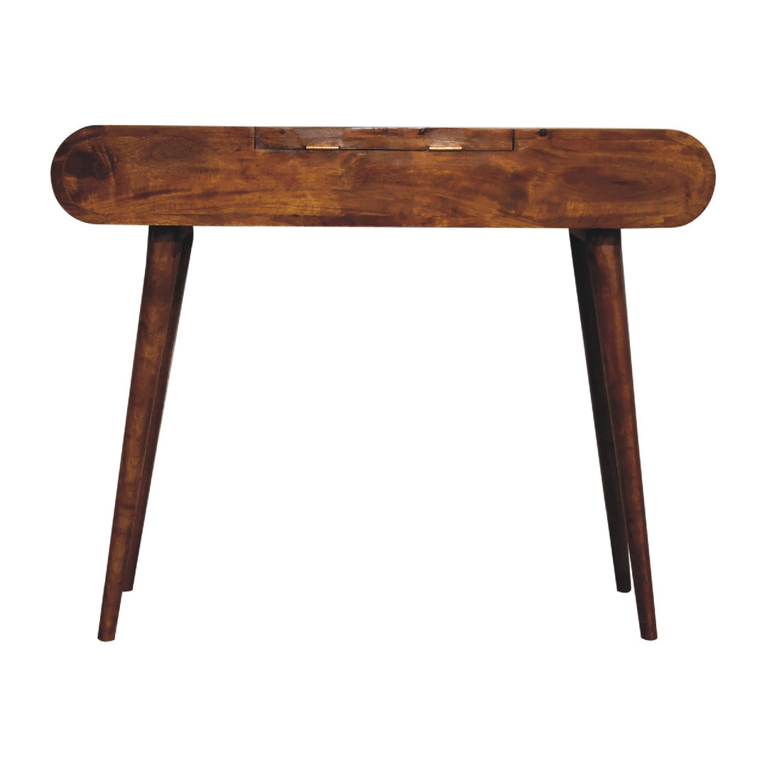 Chestnut Mirror Dressing Table-Smiddy Furniture