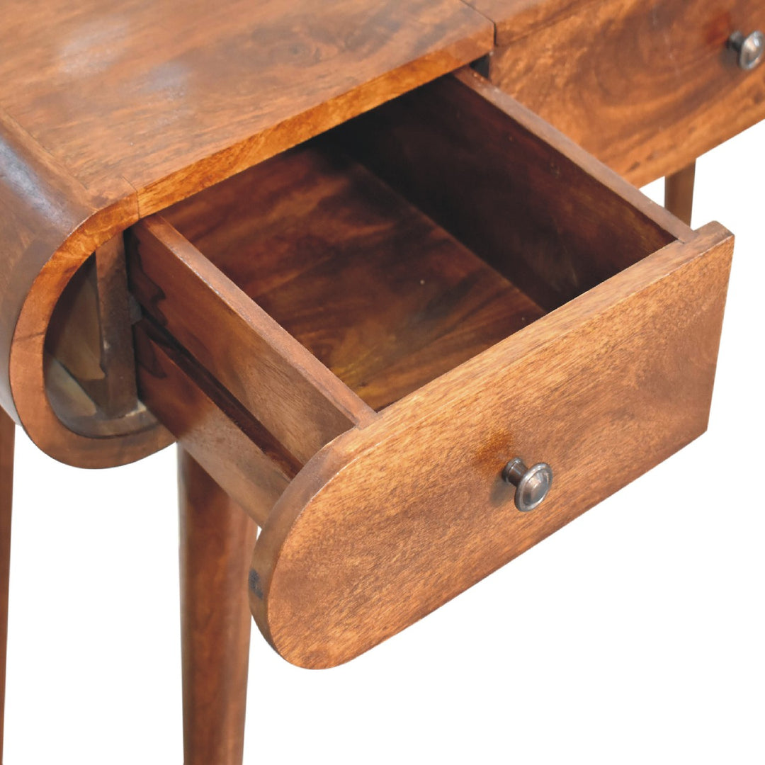 Chestnut Mirror Dressing Table-Smiddy Furniture