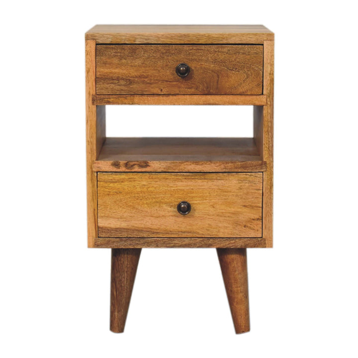 Mini Classic Multi Oak-ish Bedside-Smiddy Furniture