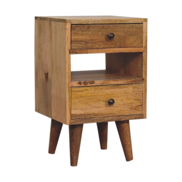 Mini Classic Multi Oak-ish Bedside-Smiddy Furniture