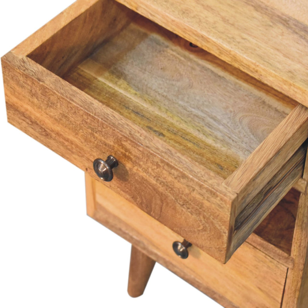 Mini Classic Multi Oak-ish Bedside-Smiddy Furniture