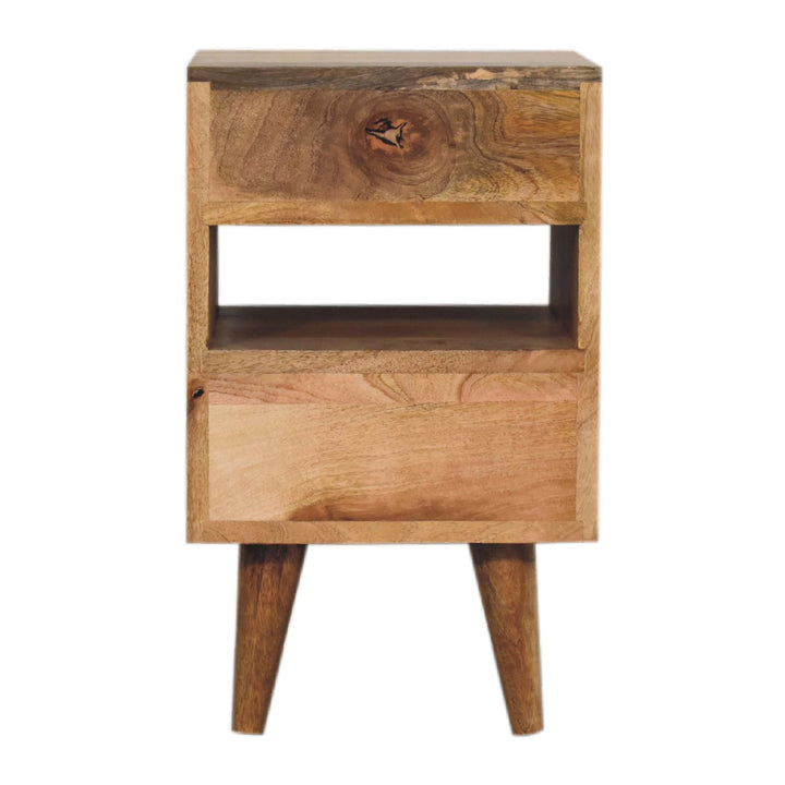 Mini Classic Multi Oak-ish Bedside-Smiddy Furniture