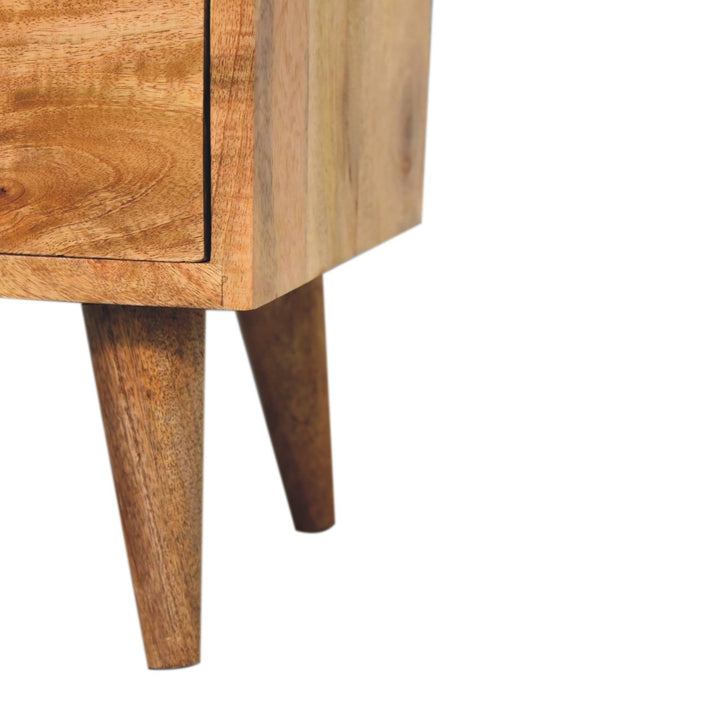 Mini Oak-ish Classic Open Bedside-Smiddy Furniture
