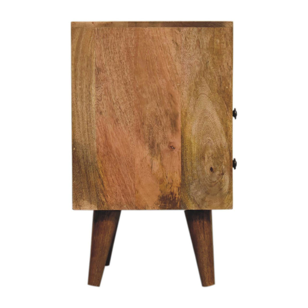 Mini Oak-ish Classic Open Bedside-Smiddy Furniture