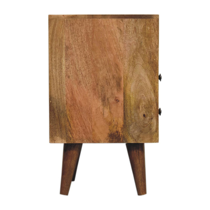 Mini Oak-ish Classic Open Bedside-Smiddy Furniture