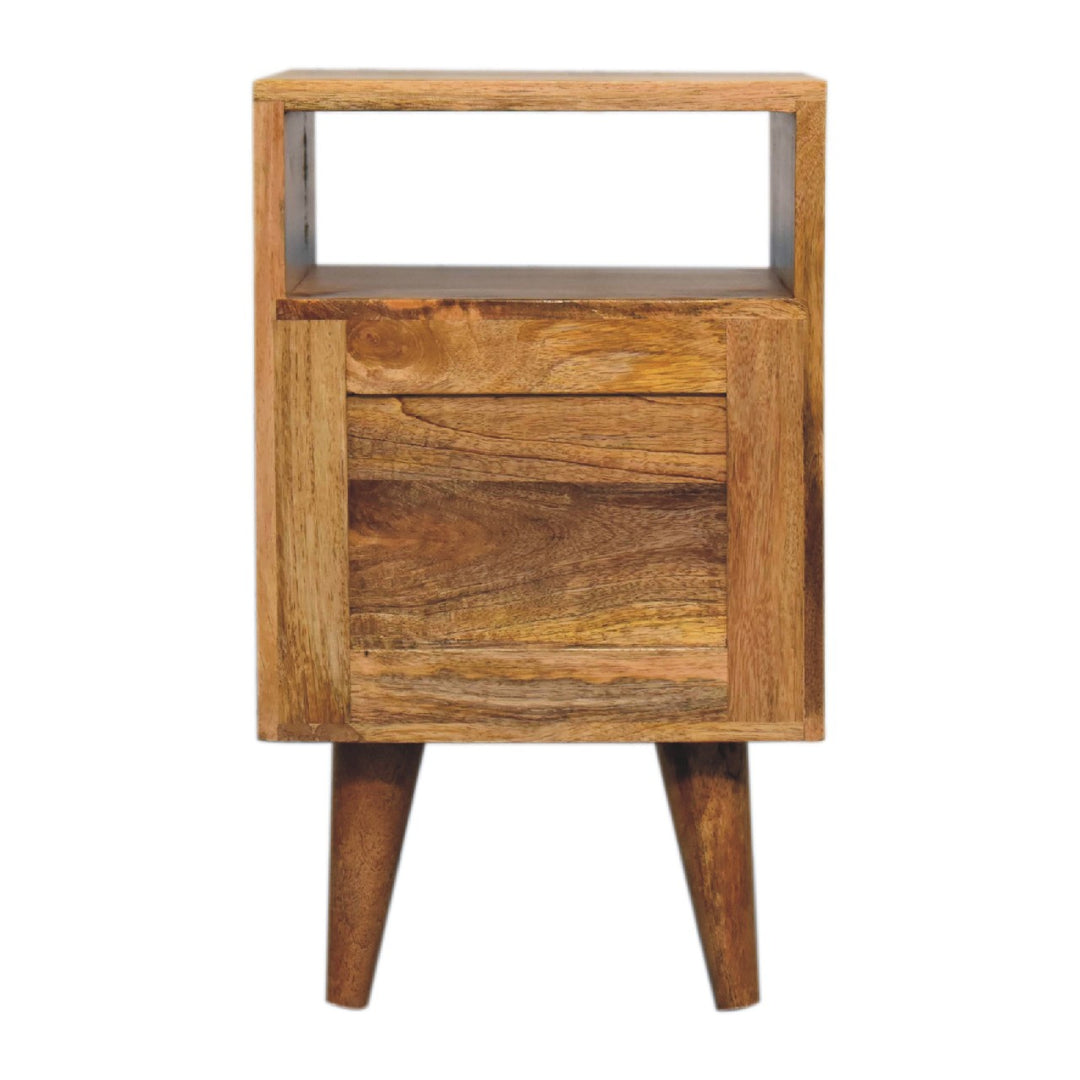 Mini Oak-ish Classic Open Bedside-Smiddy Furniture