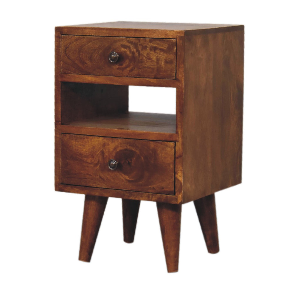 Mini Classic Multi Chestnut Bedside-Smiddy Furniture