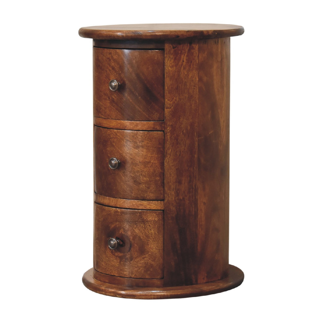 Mini Chestnut Drum Chest-Smiddy Furniture