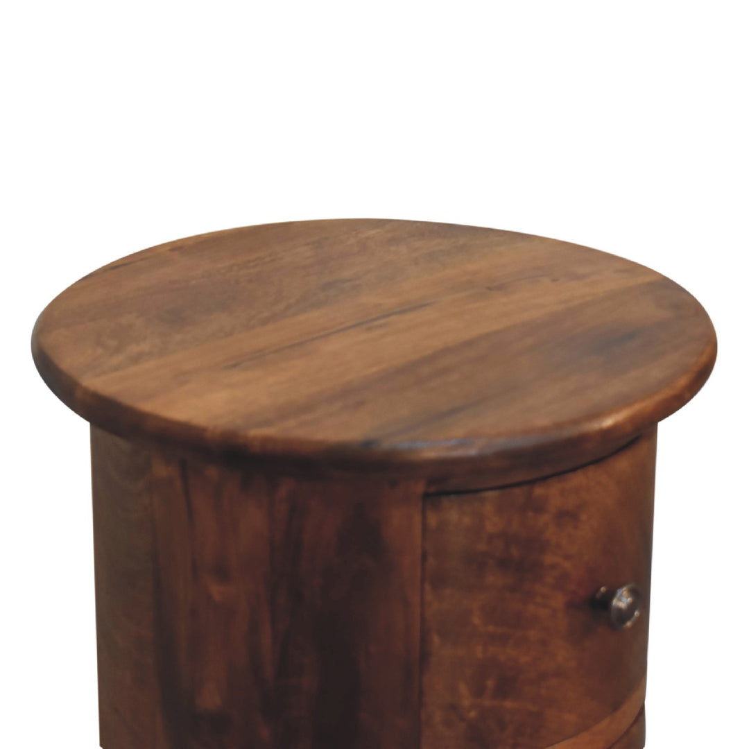 Mini Chestnut Drum Chest-Smiddy Furniture
