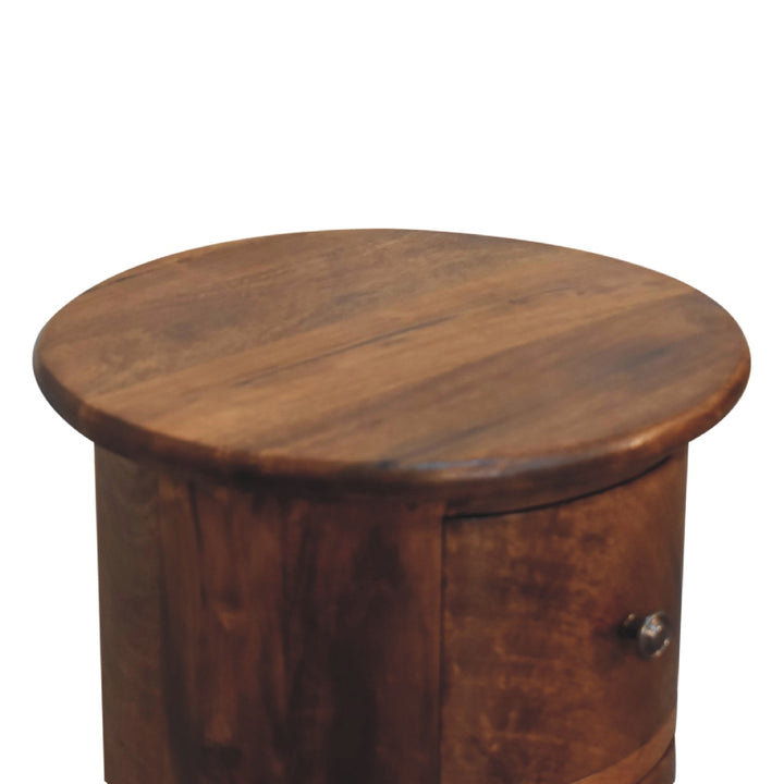 Mini Chestnut Drum Chest-Smiddy Furniture