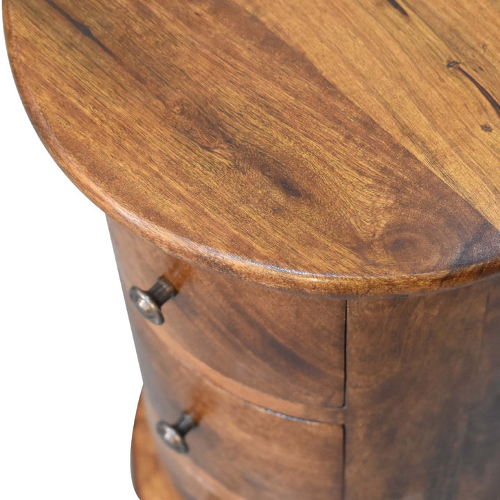 Mini Chestnut Drum Chest-Smiddy Furniture