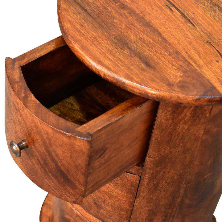 Mini Chestnut Drum Chest-Smiddy Furniture