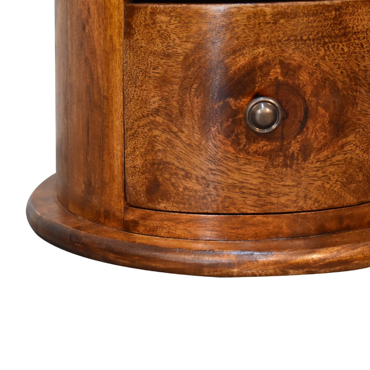 Mini Chestnut Drum Chest-Smiddy Furniture
