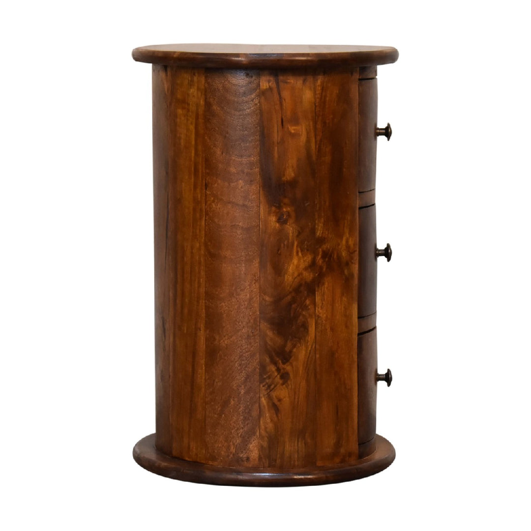 Mini Chestnut Drum Chest-Smiddy Furniture