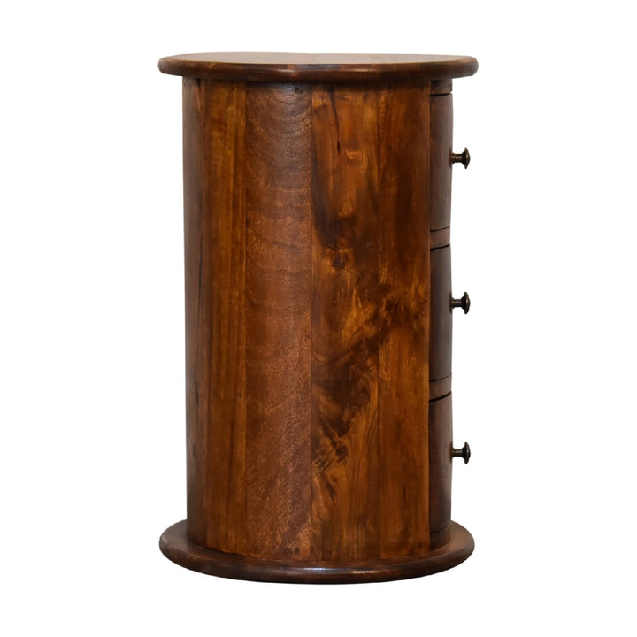 Mini Chestnut Drum Chest-Smiddy Furniture
