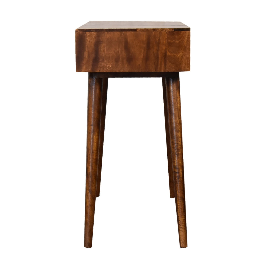 Chestnut Foldable Mirror Table-Smiddy Furniture