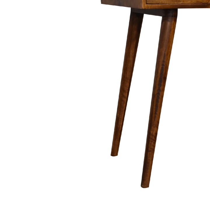 Chestnut Foldable Mirror Table-Smiddy Furniture