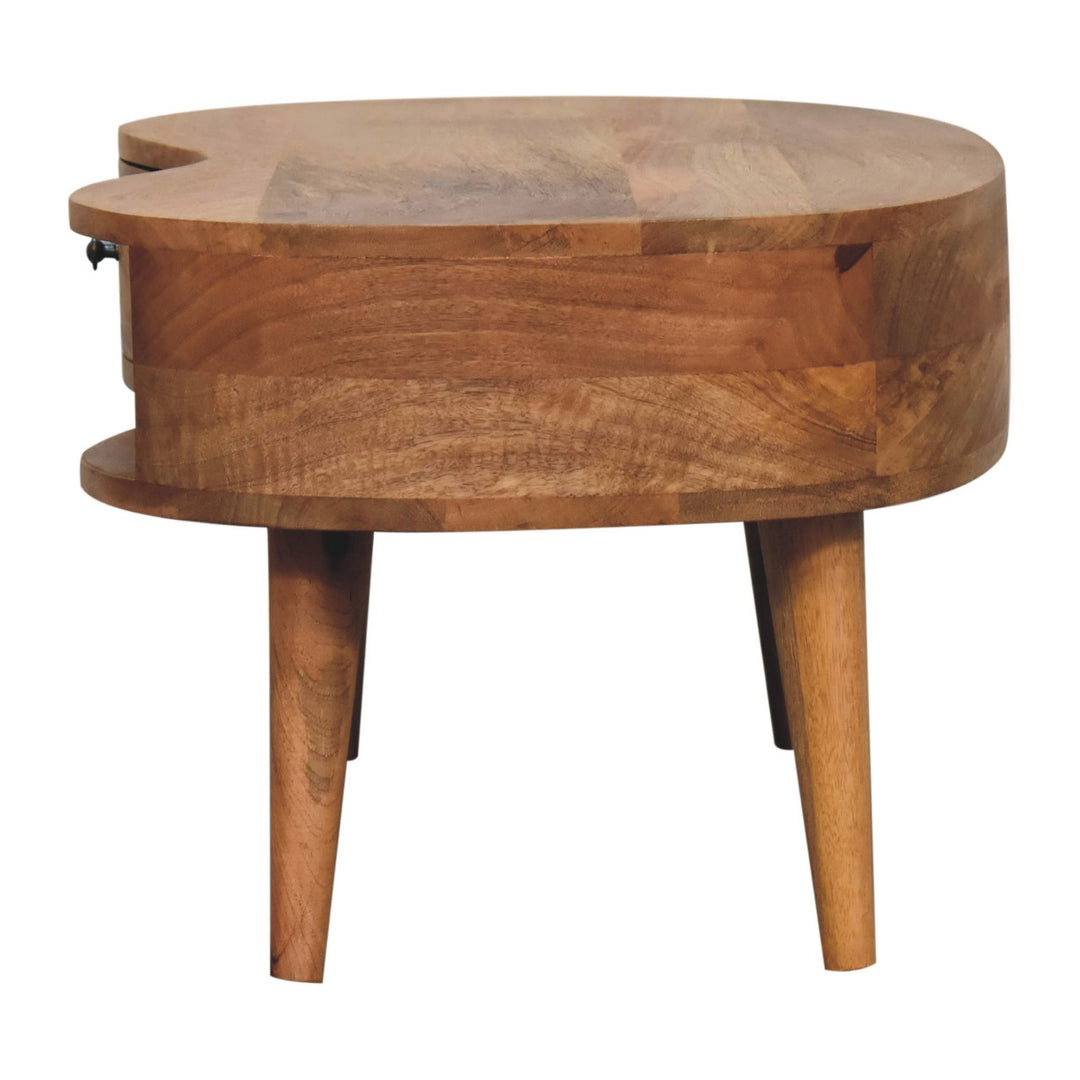 Oak-ish Wave Coffee Table-Smiddy Furniture