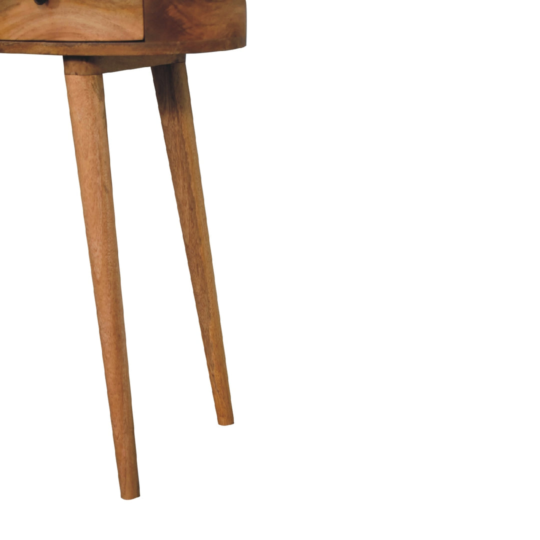 Oak - ish Wave Writing Desk - Smiddy Furniture