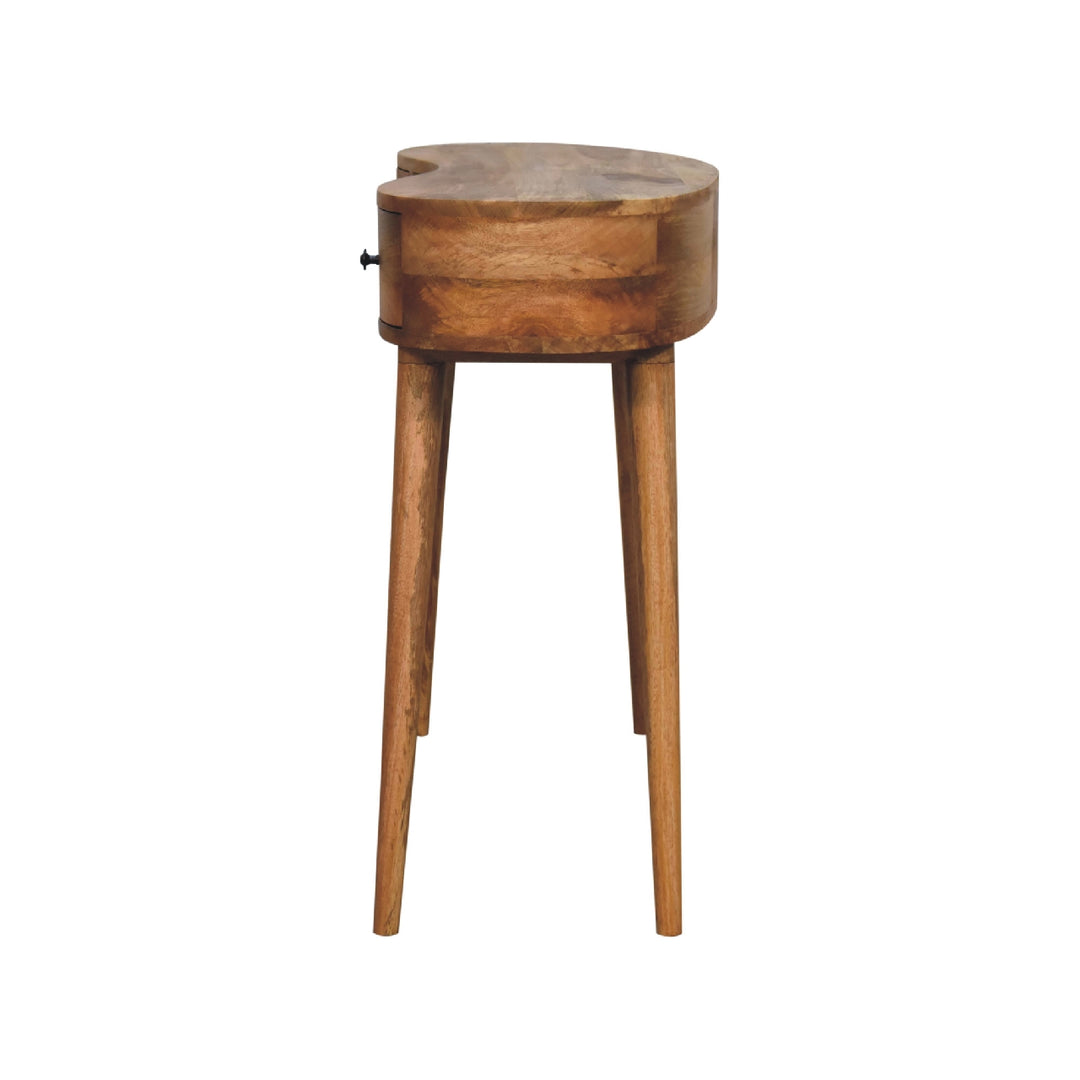 Oak - ish Wave Writing Desk - Smiddy Furniture
