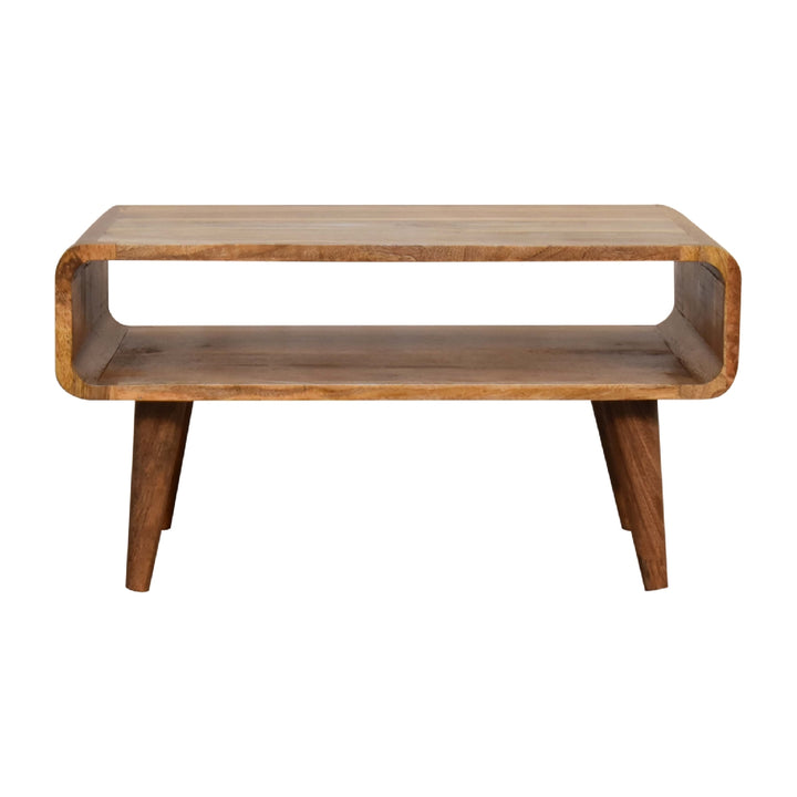 Open Oak-ish Media Unit-Smiddy Furniture