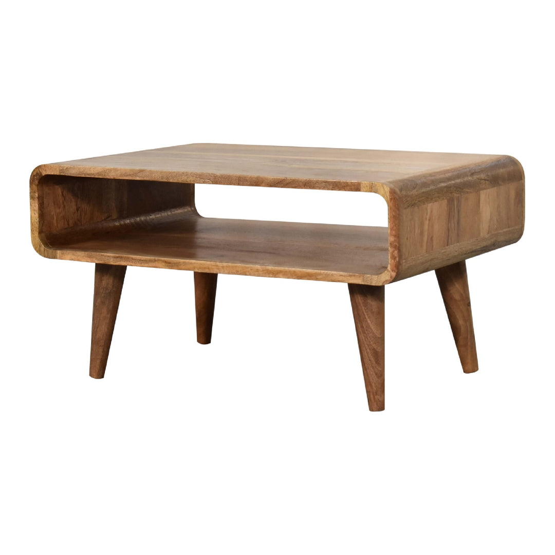 Open Oak-ish Media Unit-Smiddy Furniture
