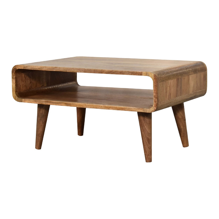 Open Oak-ish Media Unit-Smiddy Furniture