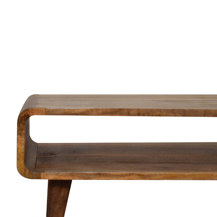 Open Oak-ish Media Unit-Smiddy Furniture
