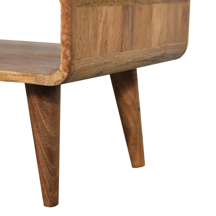 Open Oak-ish Media Unit-Smiddy Furniture