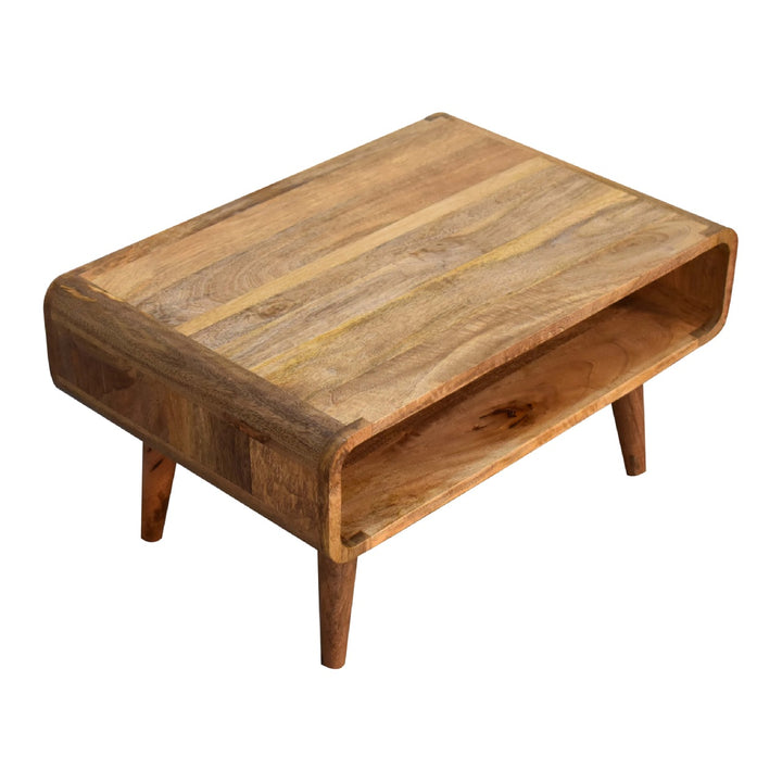 Open Oak-ish Media Unit-Smiddy Furniture