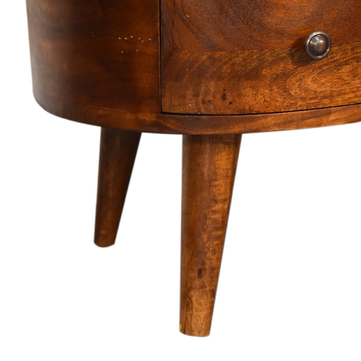 Mini Chesnut Wave Coffee Table-Smiddy Furniture