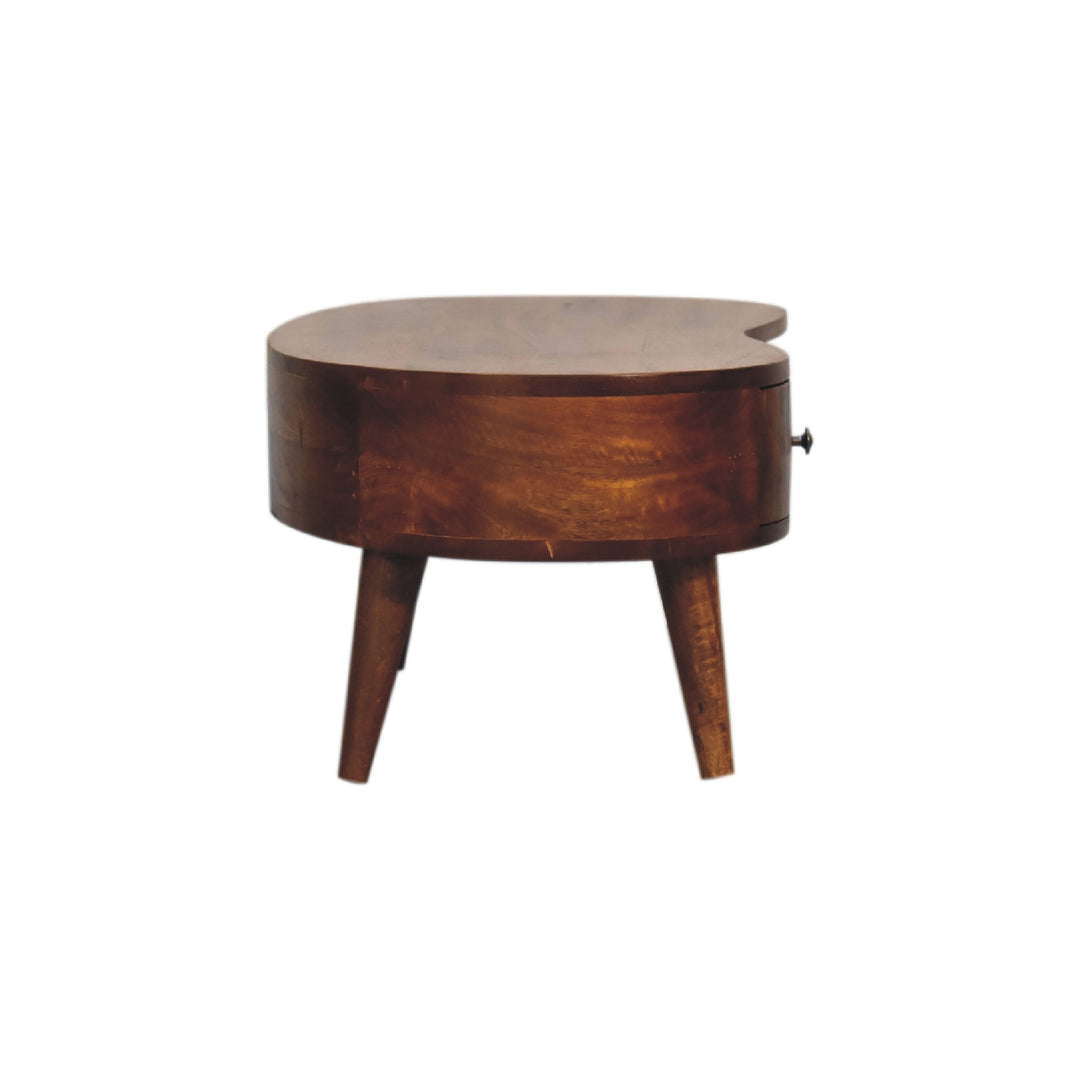 Mini Chesnut Wave Coffee Table-Smiddy Furniture