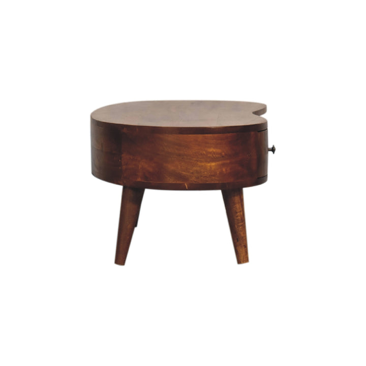 Mini Chesnut Wave Coffee Table-Smiddy Furniture