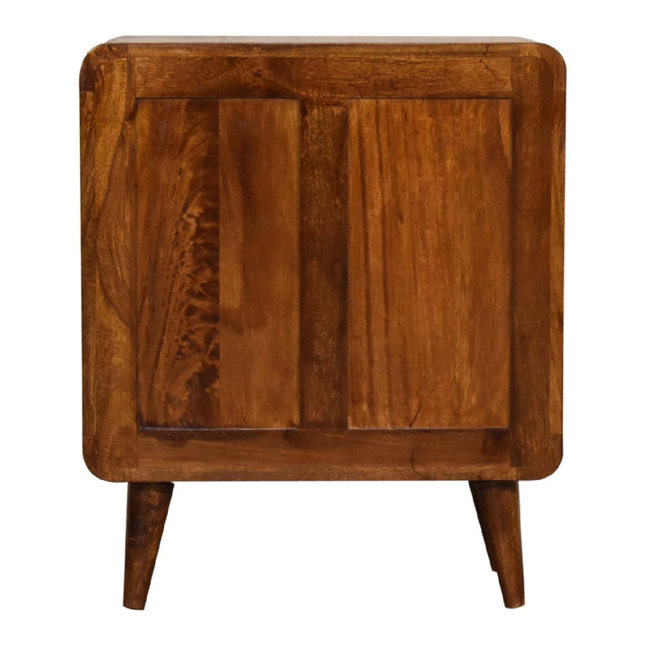 Mini Curved Chestnut Chest-Smiddy Furniture