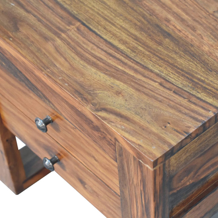U - Square Honey Bedside - Smiddy Furniture