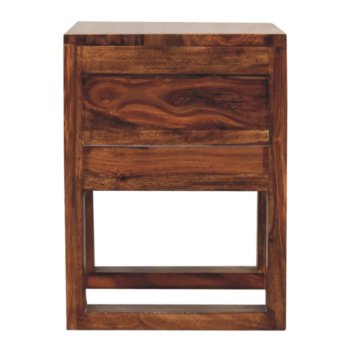 U - Square Honey Bedside - Smiddy Furniture