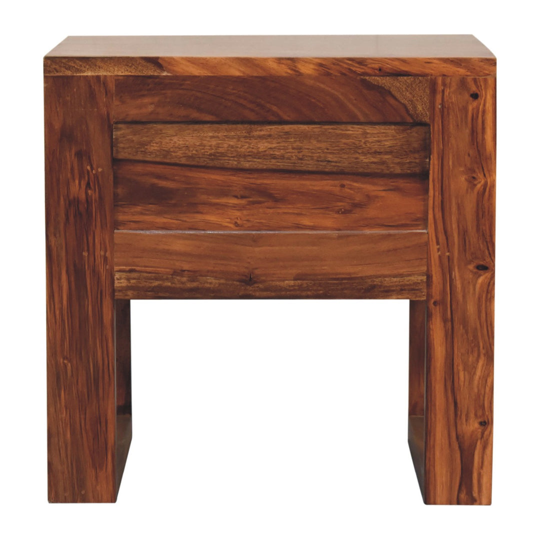 U - Square Honey Bedside - Smiddy Furniture