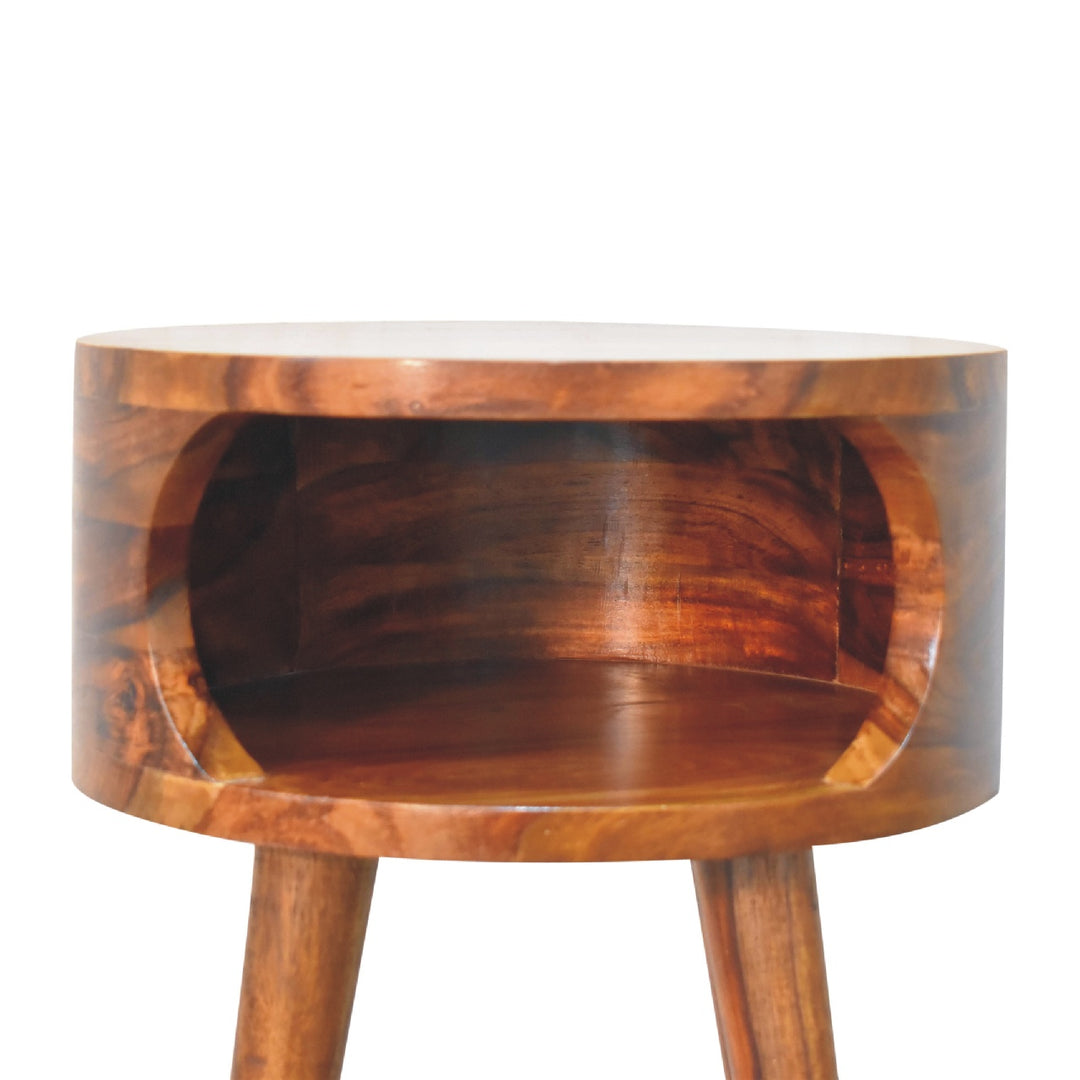 Alina Open Honey Bedside - Smiddy Furniture