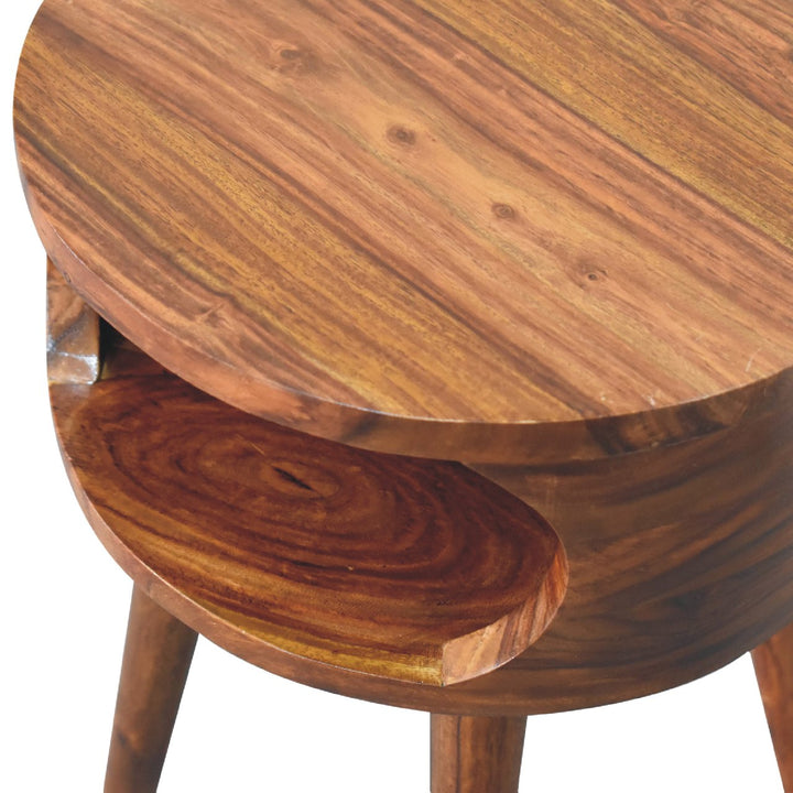 Alina Open Honey Bedside - Smiddy Furniture