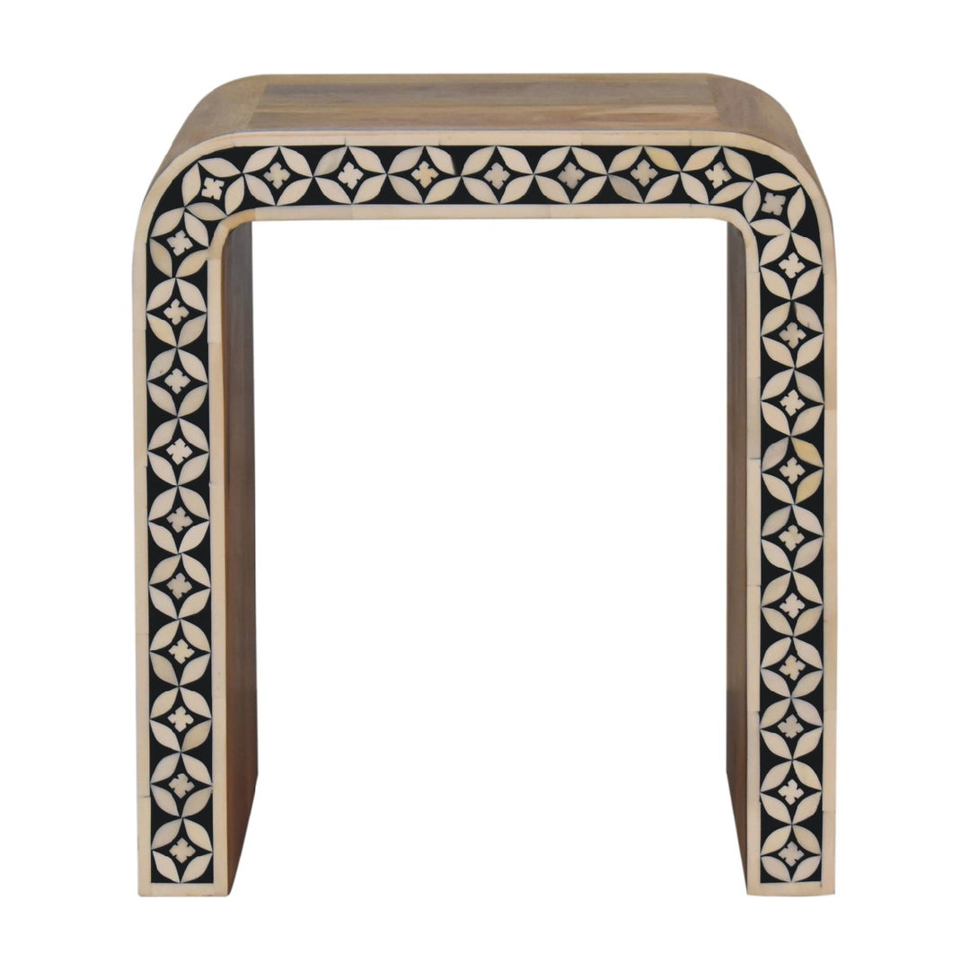 Edessa Bone Inlay End Table-Smiddy Furniture