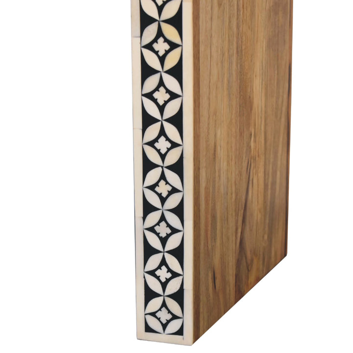 Edessa Bone Inlay End Table-Smiddy Furniture