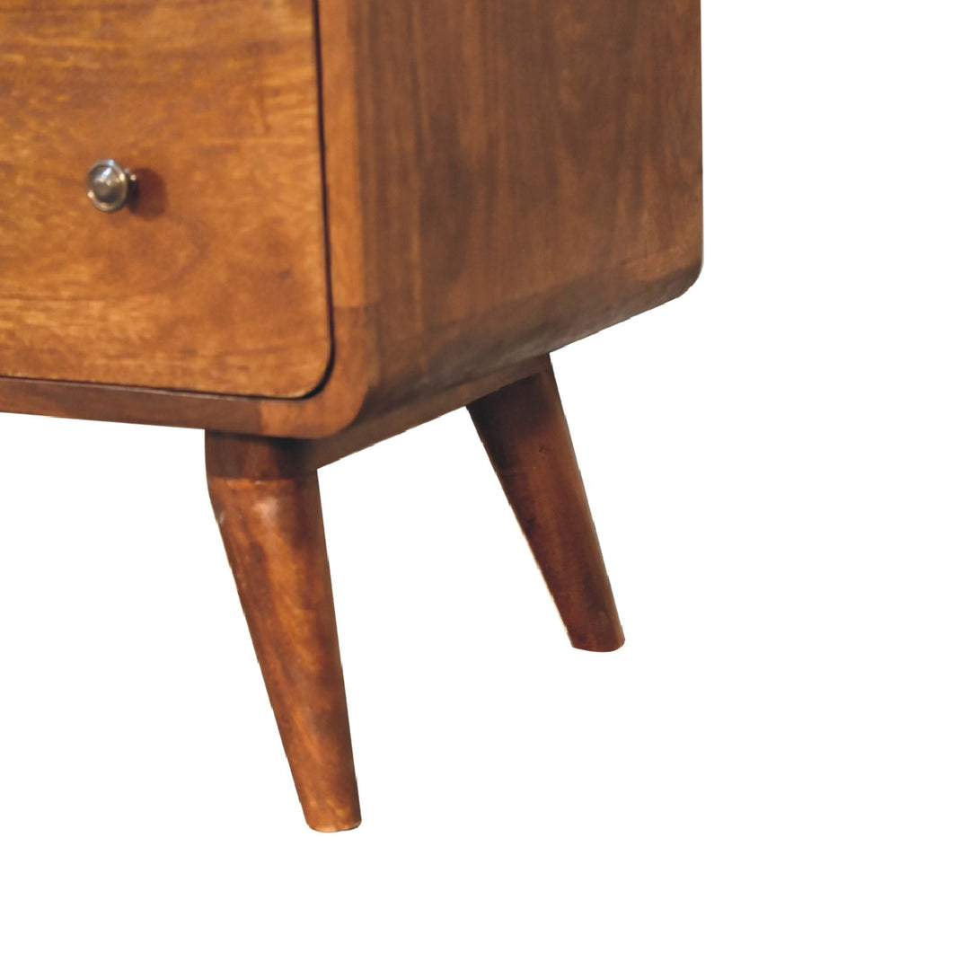 Large Curved Chestnut Chest-Smiddy Furniture