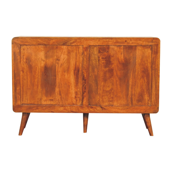 Large Curved Chestnut Chest-Smiddy Furniture