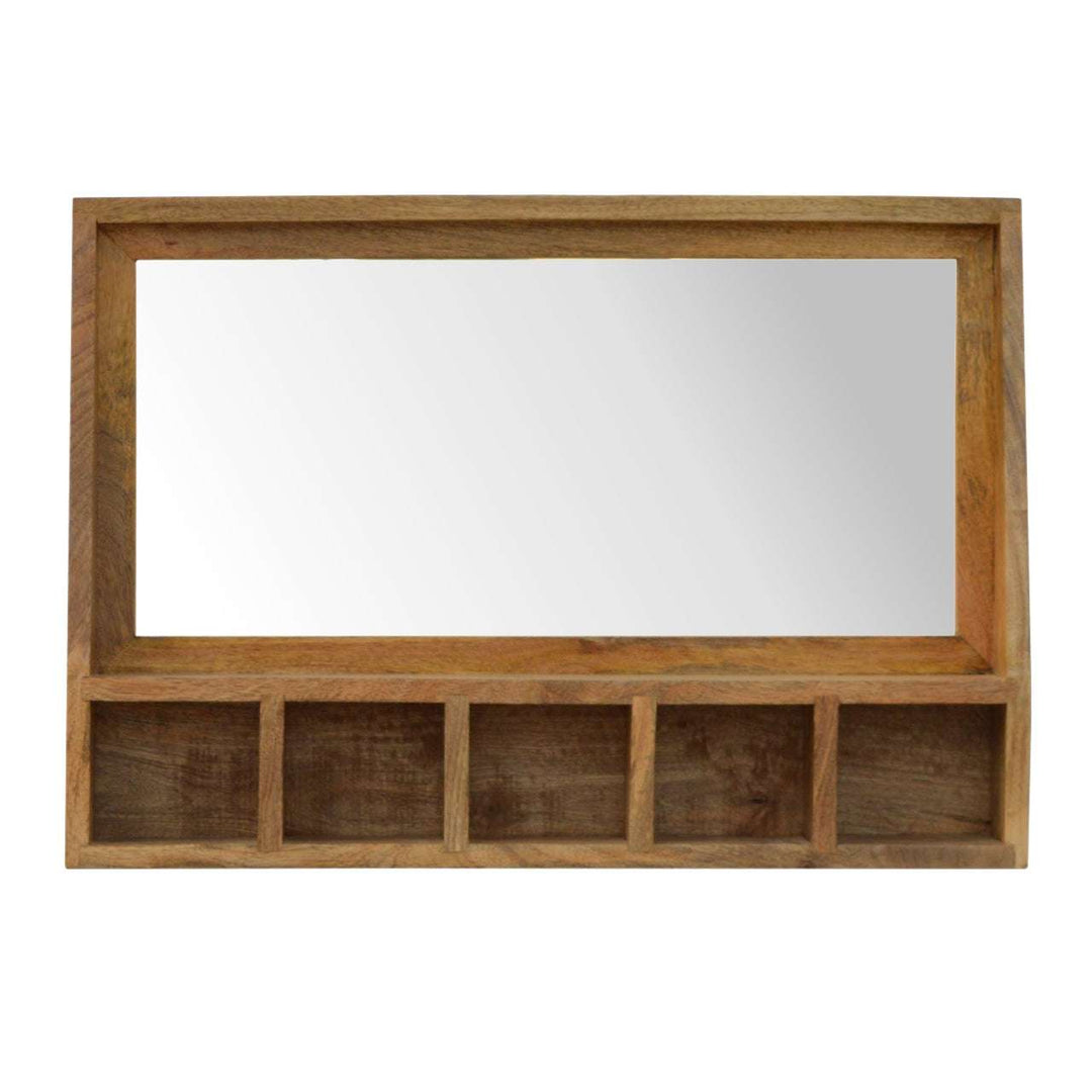 5 Slot Floating Unit with Mirror - Smiddy Furniture